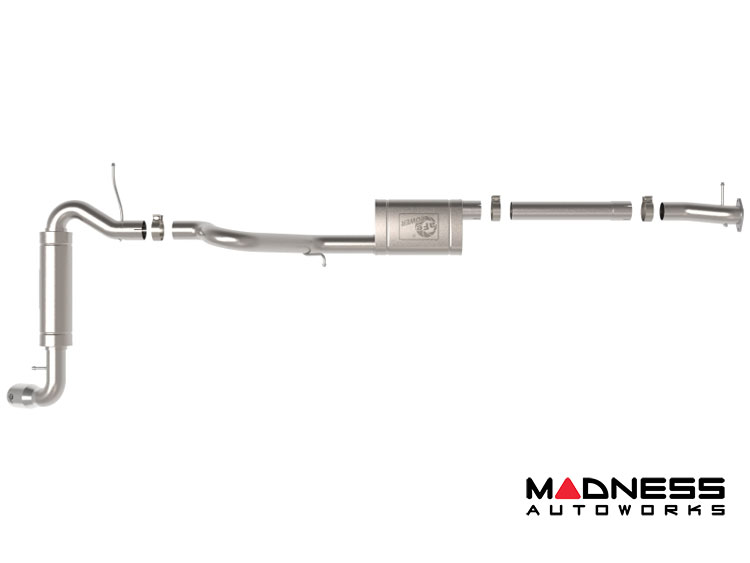 Ford Bronco Performance Exhaust System - Axle Back - Single Exit - Apollo GT - AFE - 3" - Polished Tip